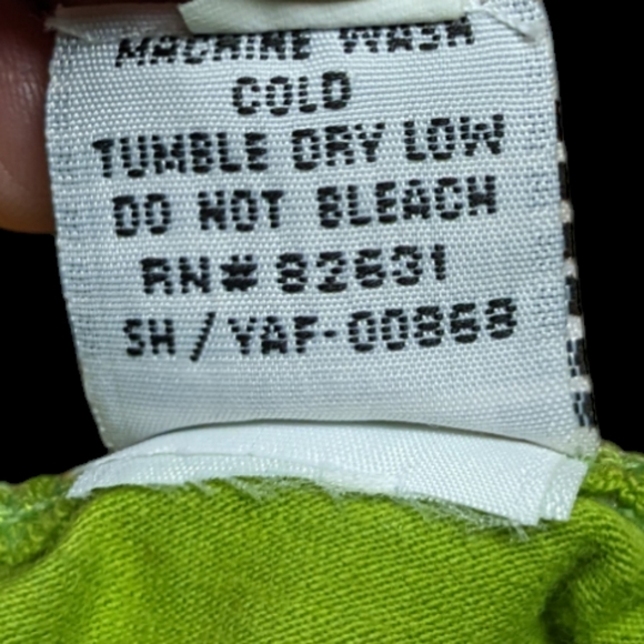 Newport News Vintage Florescent Light Lime Green Bandeau Top - Picture 4 of 9